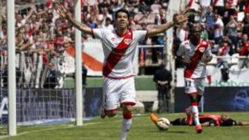 Miku celebra el gol ante el Almería