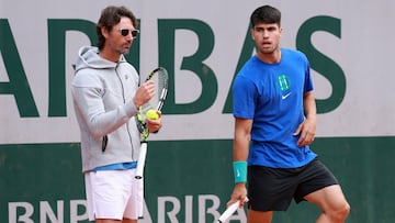 Juan Carlos Ferrero y Carlos Alcaraz.