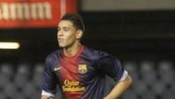 Antonio Sanabria en su etapa en el Barça B.