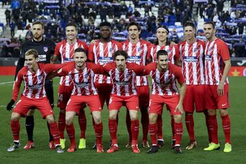 Equipo del Atlético de Madrid.