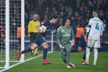 Cavani empató el partido. 1-1.