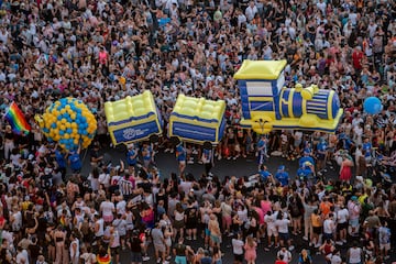 Manifestación por el Orgullo LGTBIQ+ en Madrid.