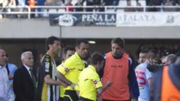 Cartagena-Celta: suspensión por la agresión a un línea