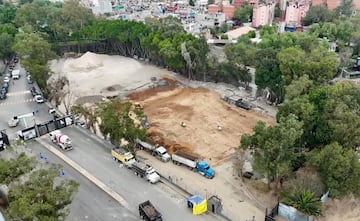 En los alrededores del Azteca también se trabaja en la remodelación.
