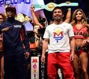 Pacquiao gana el primer asalto: abucheos a Floyd en el MGM