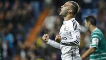 Jesé celebra su gol.