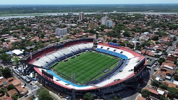 Soccer Football - Copa Sudamericana - Final - Preview - Estadio Defensores del Chaco, Asuncion, Paraguay - November 21, 2025 A drone view of the Estadio Defensores del Chaco ahead of the final REUTERS/Cesar Olmedo
