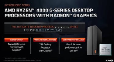 Ryzen 4000 Serie G, los nuevos procesadores con gráficos integrados de AMD
