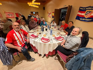 Torcedores do Atlético em evento de 30 anos em La Bañeza