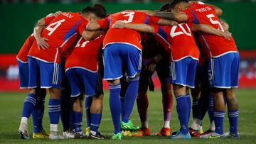 Futbol, Chile vs Paraguay.
Partido amistoso 2023.
El equipo de Chile es fotografiado durante el partido amistoso contra Paraguay disputado en el estadio Monumental de Santiago, Chile.
27/03/2023
Andres Pina/Photosport

Football, Chile vs Paraguay.
2023 friendly match.
Chile's team are pictured during the friendly match against Paraguay at the Monumental stadium in Santiago, Chile.
27/03/2023
Andres Pina/Photosport