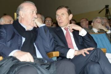 Vicente Del Bosque y Emilio Butragueño.