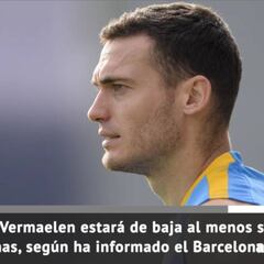 Problemas para Valverde: Vermaelen, 6 semanas de baja