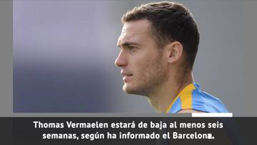 Problemas para Valverde: Vermaelen, 6 semanas de baja