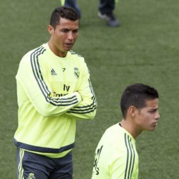 Cristiano Ronaldo y James.
