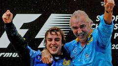 Fernando Alonso y Briatore. 