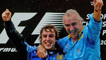 Fernando Alonso y Briatore. 