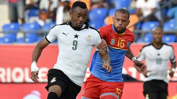 Jordan Ayew y Remi Mulumba.