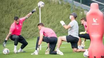 Herrerín con Simón y Ezkieta.