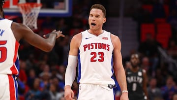 Blake Griffin, durante el partido entre los Brooklyn Nets y los Detroit Pistons.