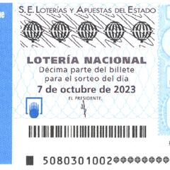 Lotería Nacional: comprobar los resultados del sorteo de hoy, sábado 7 de octubre