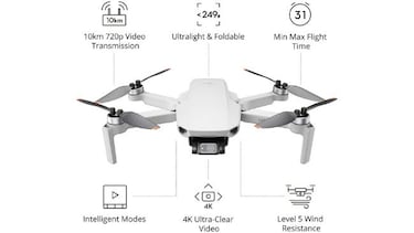 Ultraligero y plegable: este es el dron DJI Mini 2 con cámara 4K que arrasa en Amazon