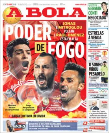 Portadas de la prensa mundial