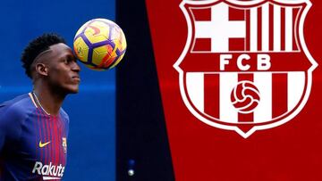 Carlos Sánchez y Yerry Mina podría enfrentarse en el derbi de Cataluña este domingo