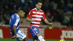 03/02/18 PARTIDO SEGUNDA DIVISION
 GRANADA - TENERIFE
 Acosta (CD Tenerife) y Montoro (Granada CF)