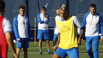 Antonio Hidalgo, técnico del Deportivo, analizó el partido ante el Eibar.