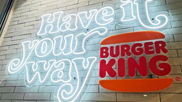 Burger King logo is seen at a restaurant in a shopping center in Krakow, Poland on January 11, 2023. (Photo by Beata Zawrzel/NurPhoto via Getty Images)