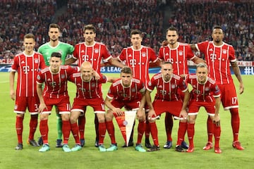 Bayern Munich's starting line-up.