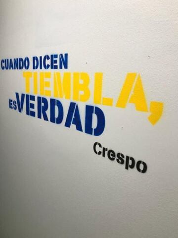 Todas las frases pintadas en La Bombonera