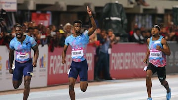 El sudafricano Anaso Jobodwana vence en la carrera en la que Justin Gatlin acab&oacute; en la cuarta posici&oacute;n. 