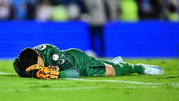 Luis Malagon of America during the Semifinal second leg match between Cruz Azul and America as part of the Liga BBVA MX, Torneo Apertura 2024 at Ciudad de los Deportes Stadium on December 08, 2024 in Mexico City, Mexico.