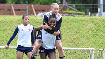 Jugadoras de la Selección Colombia Femenina Sub-20.