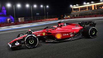 Charles Leclerc, con el Ferrari en Yeda.