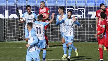 Caye Quintana durante su etapa en el Málaga durante un partido de Copa ante el Granada.