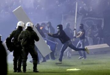 Suspendido el Panathinaikos-Olympiacos antes de empezar