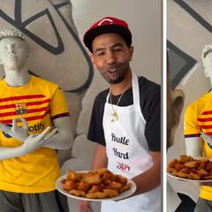 El surrealista momento del padre de Lamine Yamal con un maniquí de su hijo