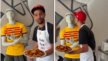 El surrealista momento del padre de Lamine Yamal con un maniquí de su hijo