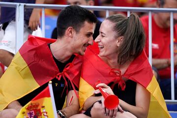 Aficionados de la selección española.