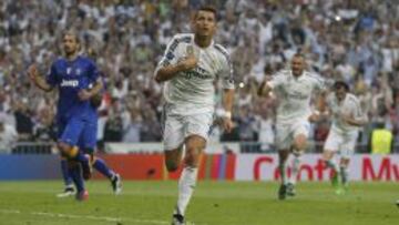 Cristiano Ronaldo celebra un gol en el Madrid-Juventus de las semifinales de esta Champions.