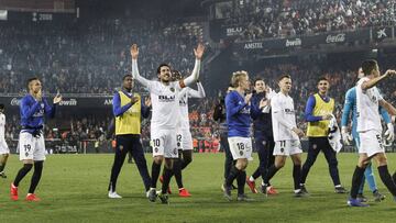 28/02/19 PARTIDO COPA DEL REY SEMIFINAL VUELTA 
 VALENCIA - BETIS 
 FIN DE PARTIDO ALEGRIA CLASIFICACION 