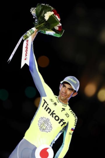 Contador, el más combativo.