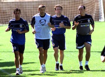 VALENCIA 17-7-01  VALENCIA C.F.  TEMPORADA 2001-2002
 JANDRO,  DJUKIC, CARBONI, BENITEZ