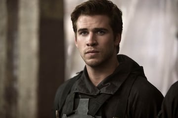 Liam Hemsworth interpretando a Gale Hawthorne en Los Juegos del Hambre