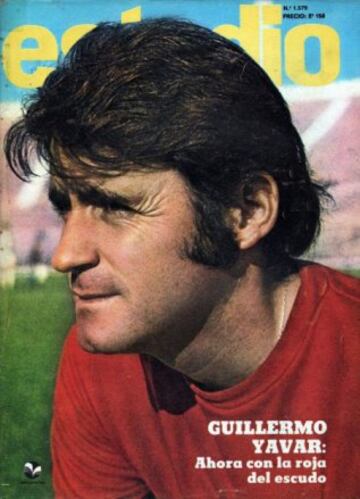 Guillermo Yávar (foto) y Alejandro Trujillo anotaron la no despreciable cifra de 37 goles por Unión Española en el torneo de 1973.