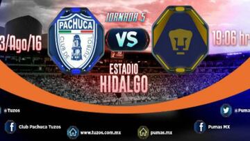 Pachuca vs Pumas (3-0): Resumen del partido y goles