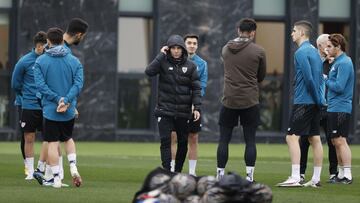 Marcelino García Toral, en Lezama esta mañana.