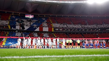 29/09/24 PARTIDO PRIMERA DIVISION
ATLETICO DE MADRID - REAL MADRID
FORMACION PANORAMICA ESTADIO METROPOLITANO TIFO SEGUIDORES